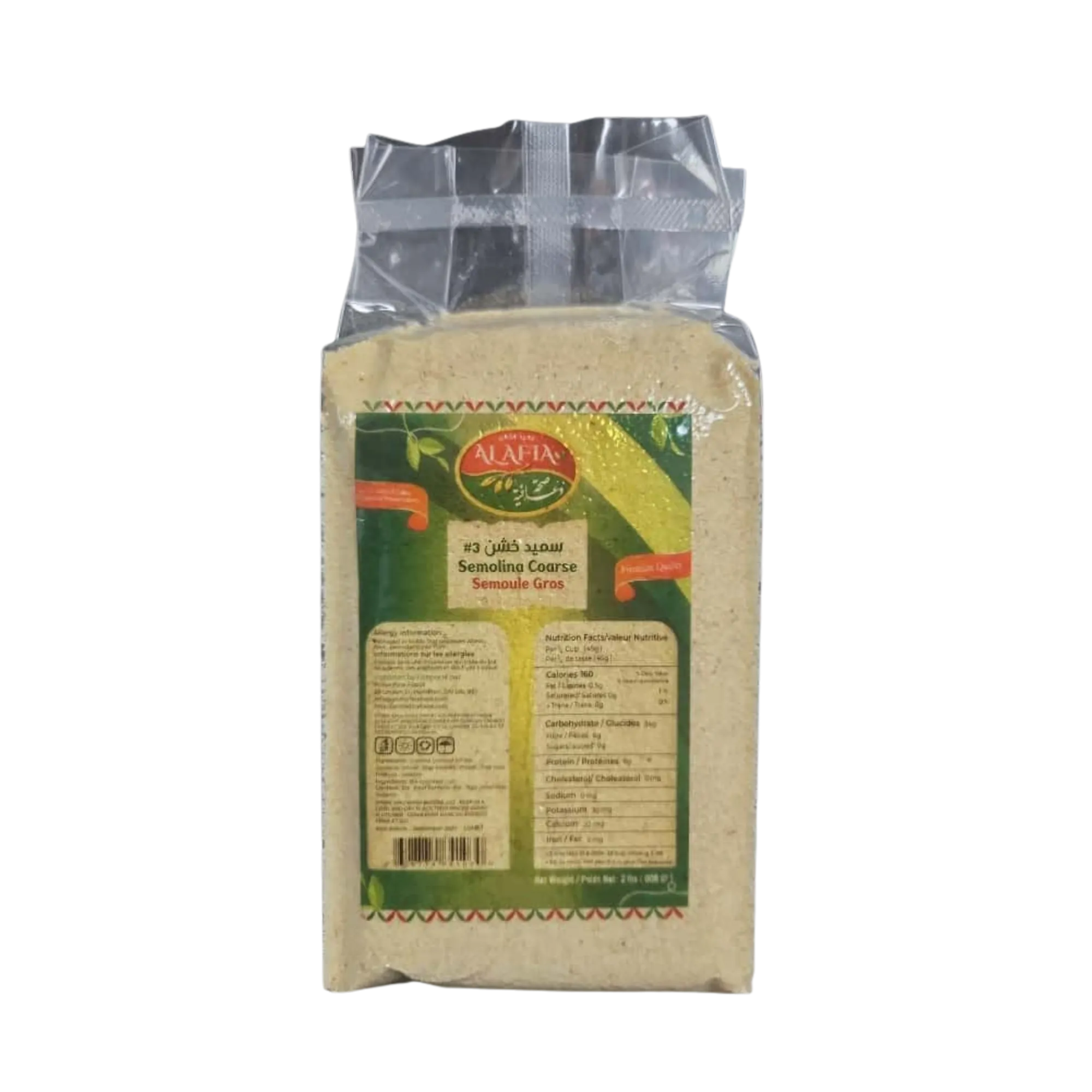 SEMOLINA #3 VACUUMED BAG WITH STICKER